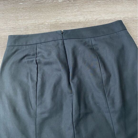 Gap Y2K Black Pencil Skirt Gapstretch Slits on Back SZ 4 - Picture 8 of 13